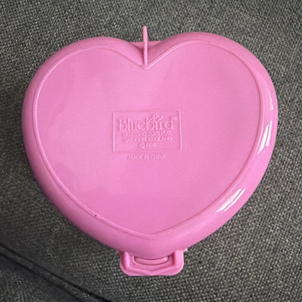 Bluebird Pin Polly Pocket Starlight Castle Heart Compact Only 1992 Vintage - Picture 8 of 9
